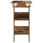 Barbord väggmonterat gammalt trä 102x45x103,5cm konstruerat trä