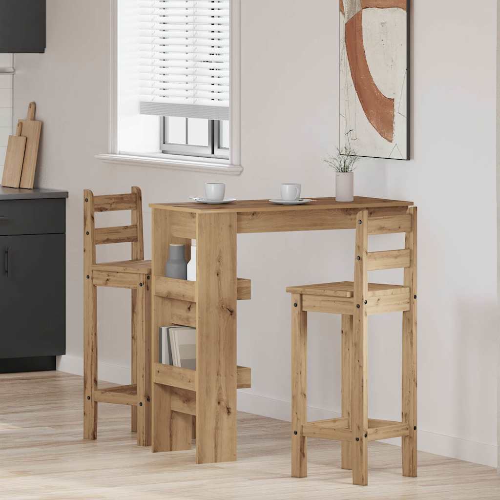 Barbord väggmonterat artisan ek 102x45x103,5 cm konstruerat trä