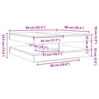Darvino - Soffbord 360 grader vridbart artisan ek 90x90x34,5 cm