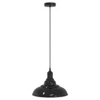 Mirellis - Taklampa höjdjusterbar E27 svart Ø 31 cm metall