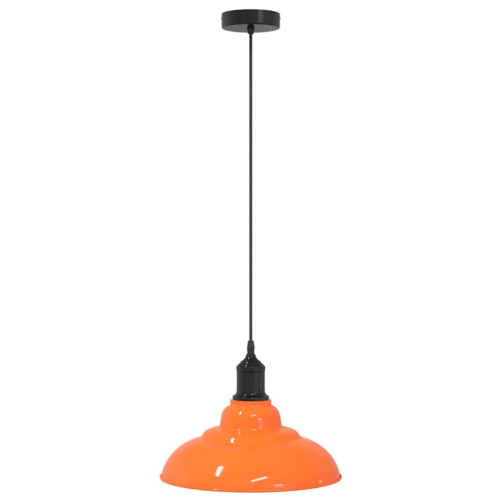 Javero - Taklampa höjdjusterbar E27 glans orange Ø 31 cm metall