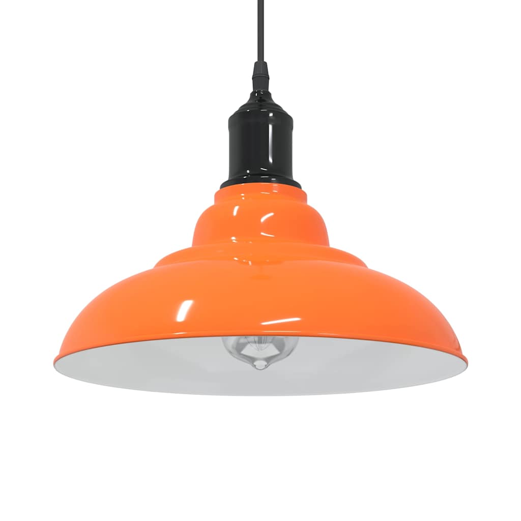 Javero - Taklampa höjdjusterbar E27 glans orange Ø 31 cm metall