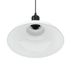 Solviano - Taklampa höjdjusterbar E27 glans vit Ø 31 cm metall