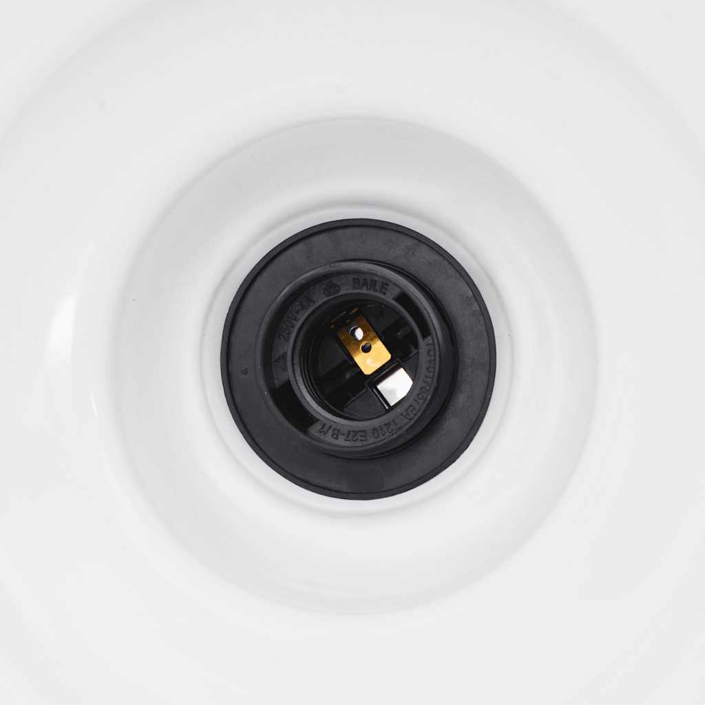 Solviano - Taklampa höjdjusterbar E27 glans vit Ø 31 cm metall