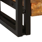 Norvesta - Konsolbord 2 pcs Brun 160 x 33 x 75 cm Massivt Mangoträ