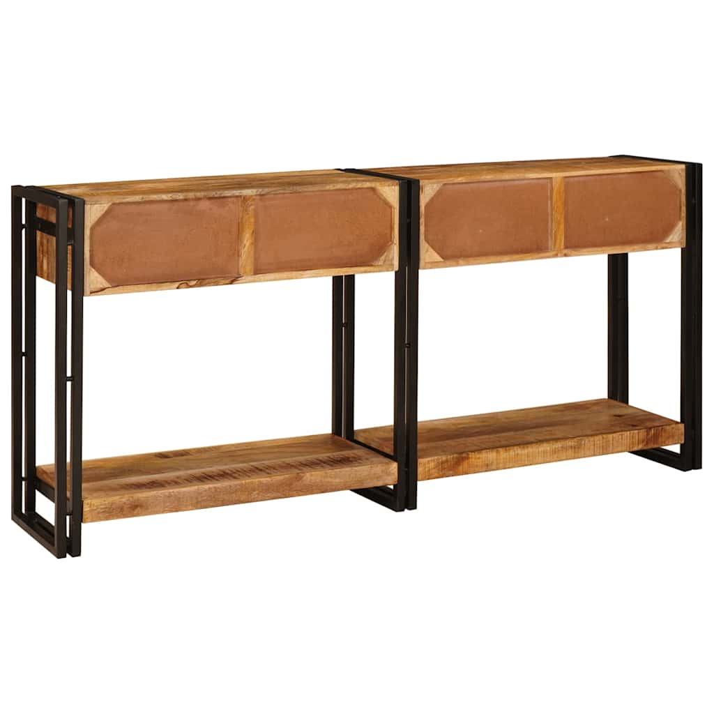 Norvesta - Konsolbord 2 pcs Brun 160 x 33 x 75 cm Massivt Mangoträ