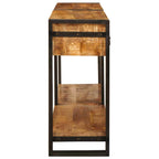 Norvesta - Konsolbord 2 pcs Brun 160 x 33 x 75 cm Massivt Mangoträ