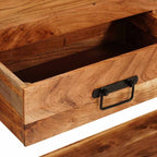 Fensaro - Konsolbord Övrigt 2 pcs Brun 200 x 33 x 75 cm Massivt akaciaträ