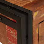 Melviro - Konsolbord Övrigt 2 pcs Flerfärgsdesign Massivt återvunnet trä