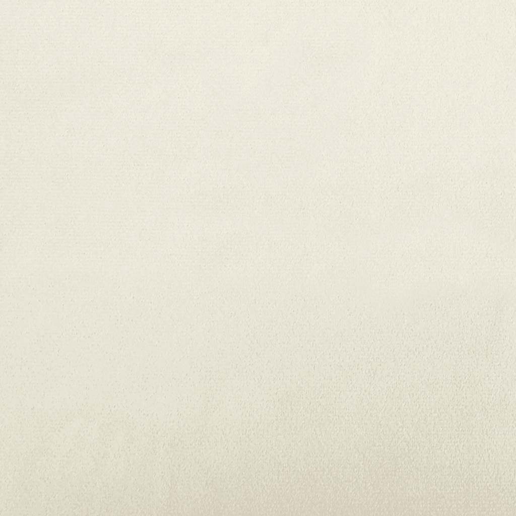 2-sitssoffa gräddvit 120 cm sammet