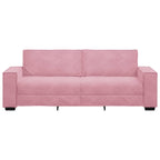 3-sitssoffa rosa 180 cm sammet