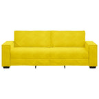 3-sitssoffa gul 180 cm sammet