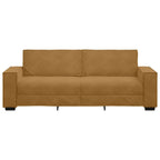 3-sitssoffa brun 180 cm sammet