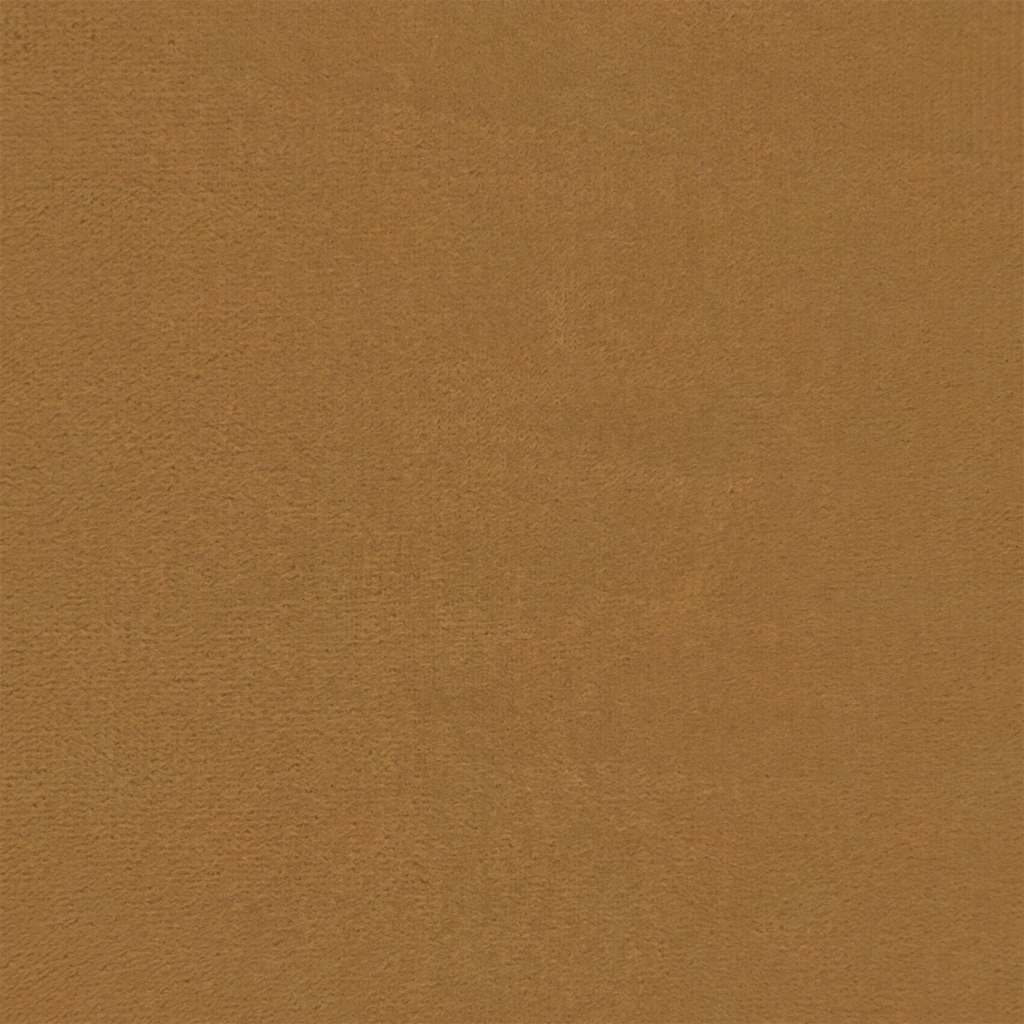 3-sitssoffa brun 180 cm sammet