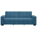 3-sitssoffa blå 180 cm sammet