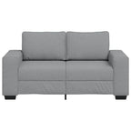 2-sitssoffa ljusgrå 120 cm tyg