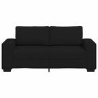 2-sitssoffa svart 140 cm tyg