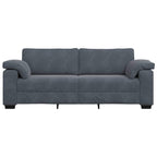 3-sitssoffa mörkgrå 178 cm sammet