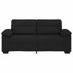 2-sitssoffa svart 140 cm tyg