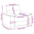 Nordic – Soffstol cappuccino 60 cm konstläder