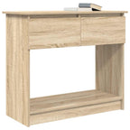 Avlastningsbord med lådor sonoma ek 85,5x38,5x74,5 cm