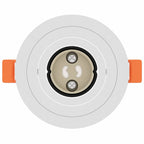 Nolira - Spotlights med strålkastare 12 pcs Vit 9 x 9 x cm Aluminium