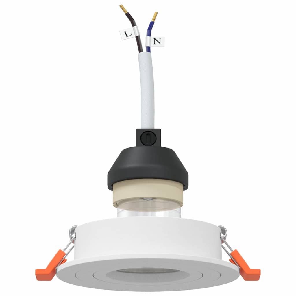 Nolira - Spotlights med strålkastare 12 pcs Vit 9 x 9 x cm Aluminium