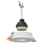 Molira - Spotlights med strålkastare 24 pcs Vit 9 x 9 x cm Aluminium