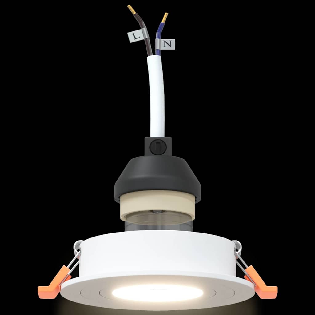 Molira - Spotlights med strålkastare 24 pcs Vit 9 x 9 x cm Aluminium