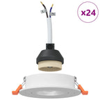 Molira - Spotlights med strålkastare 24 pcs Vit 9 x 9 x cm Aluminium