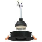 Senvalo - Spotlights med strålkastare 6 pcs Svart 9 x 9 x cm Aluminium