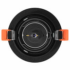 Lumaroa - Spotlights med strålkastare 24 pcs Svart 9 x 9 x cm Aluminium