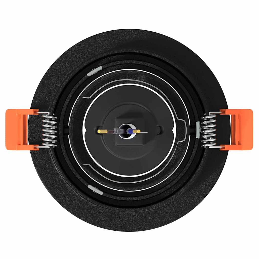 Lumaroa - Spotlights med strålkastare 24 pcs Svart 9 x 9 x cm Aluminium