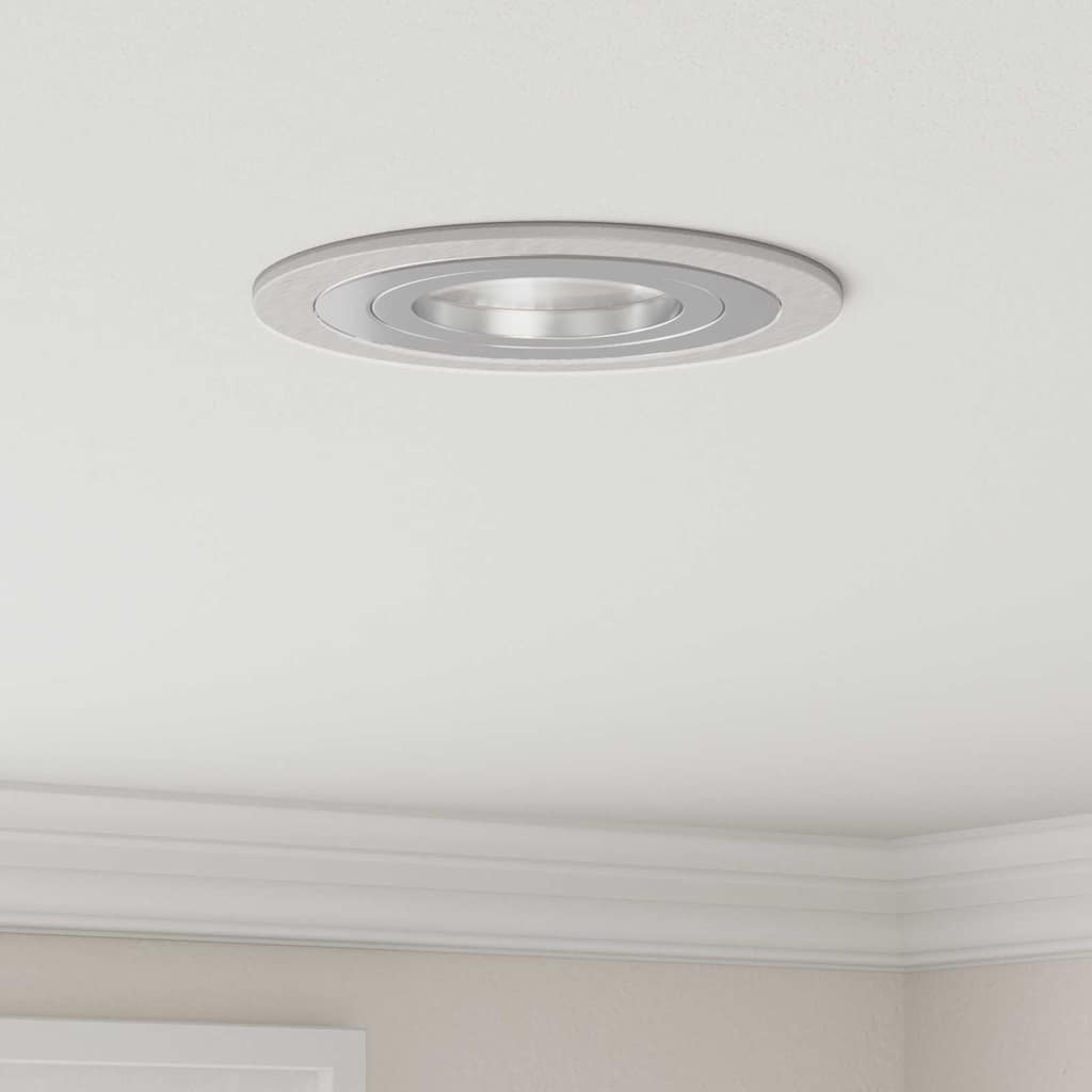 Averuno - Spotlights med strålkastare 6 pcs Silver 9 x 9 x cm Aluminium