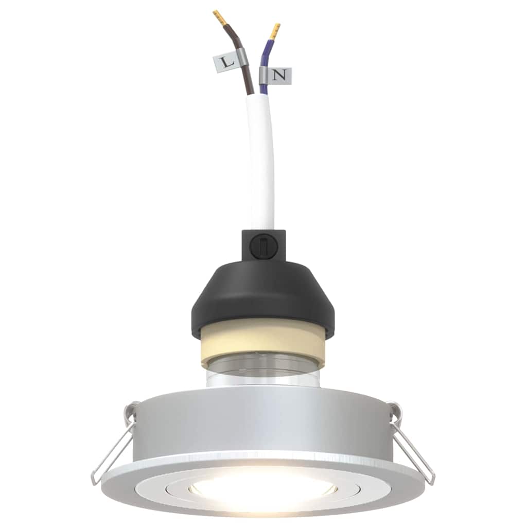 Averuno - Spotlights med strålkastare 6 pcs Silver 9 x 9 x cm Aluminium