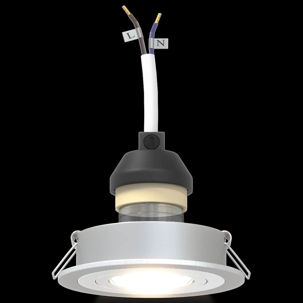 Traluxe - Spotlights med strålkastare 24 pcs Silver 9 x 9 x cm Aluminium