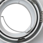 Nivoria - Spotlights med strålkastare 12 pcs Vit 9 x 9 x cm Aluminium