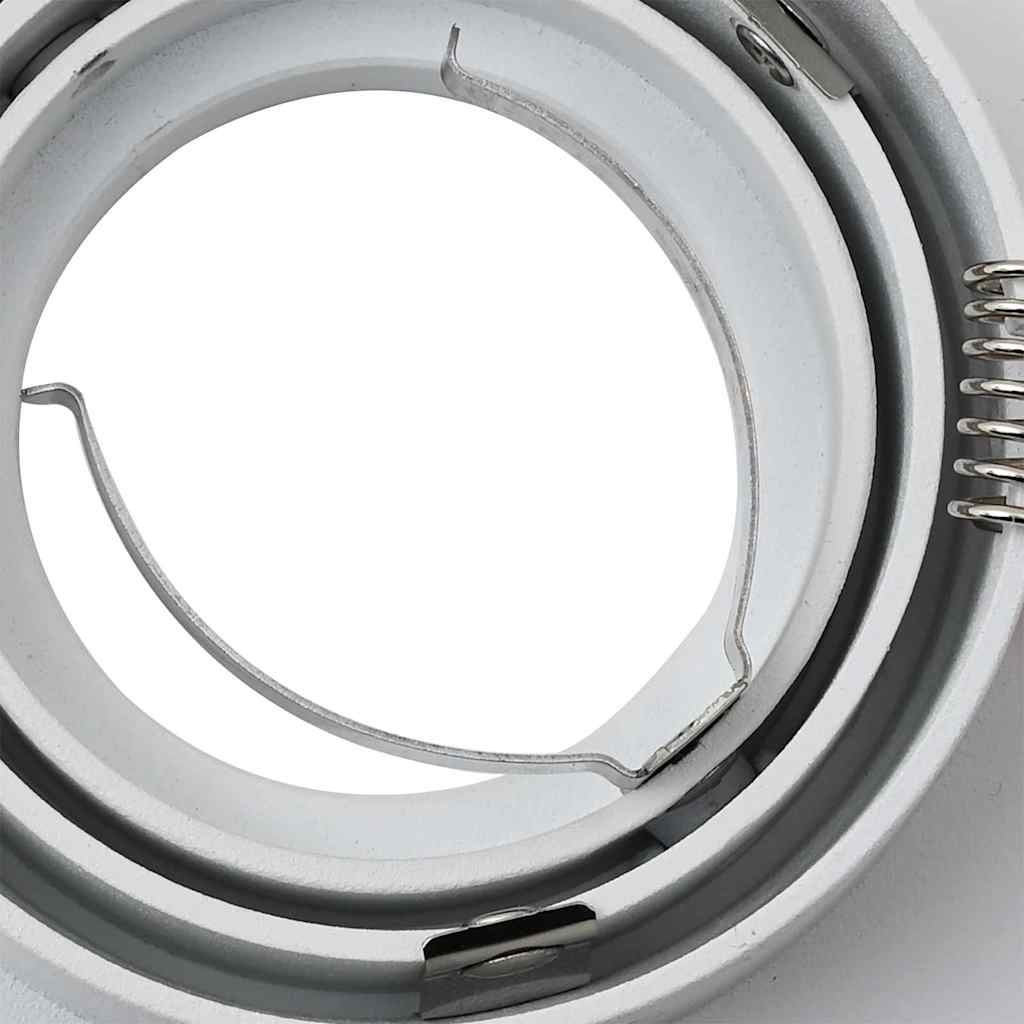 Evarin - Spotlights med strålkastare 24 pcs Vit 9 x 9 x cm Aluminium