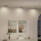 Ravillo - Spotlights med strålkastare 6 pcs Svart 9 x 9 x cm Aluminium