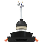 Ravillo - Spotlights med strålkastare 6 pcs Svart 9 x 9 x cm Aluminium