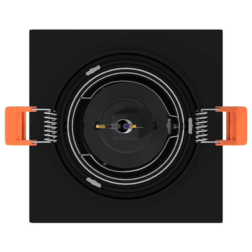 IIvaris - Spotlights med strålkastare 24 pcs Svart 9 x 9 x cm Aluminium