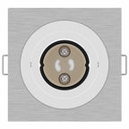 Ulmari - Spotlights med strålkastare 6 pcs Silver 9 x 9 x cm Aluminium