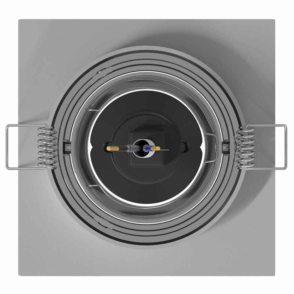 Ulmari - Spotlights med strålkastare 6 pcs Silver 9 x 9 x cm Aluminium