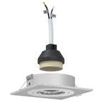 Linavox - Spotlights med strålkastare 24 pcs Silver 9 x 9 x cm Aluminium