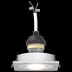 Linavox - Spotlights med strålkastare 24 pcs Silver 9 x 9 x cm Aluminium