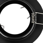 Marvilo - Spotlights med strålkastare 12 pcs Svart 9 x 9 cm Metall