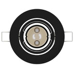 Marvilo - Spotlights med strålkastare 12 pcs Svart 9 x 9 cm Metall