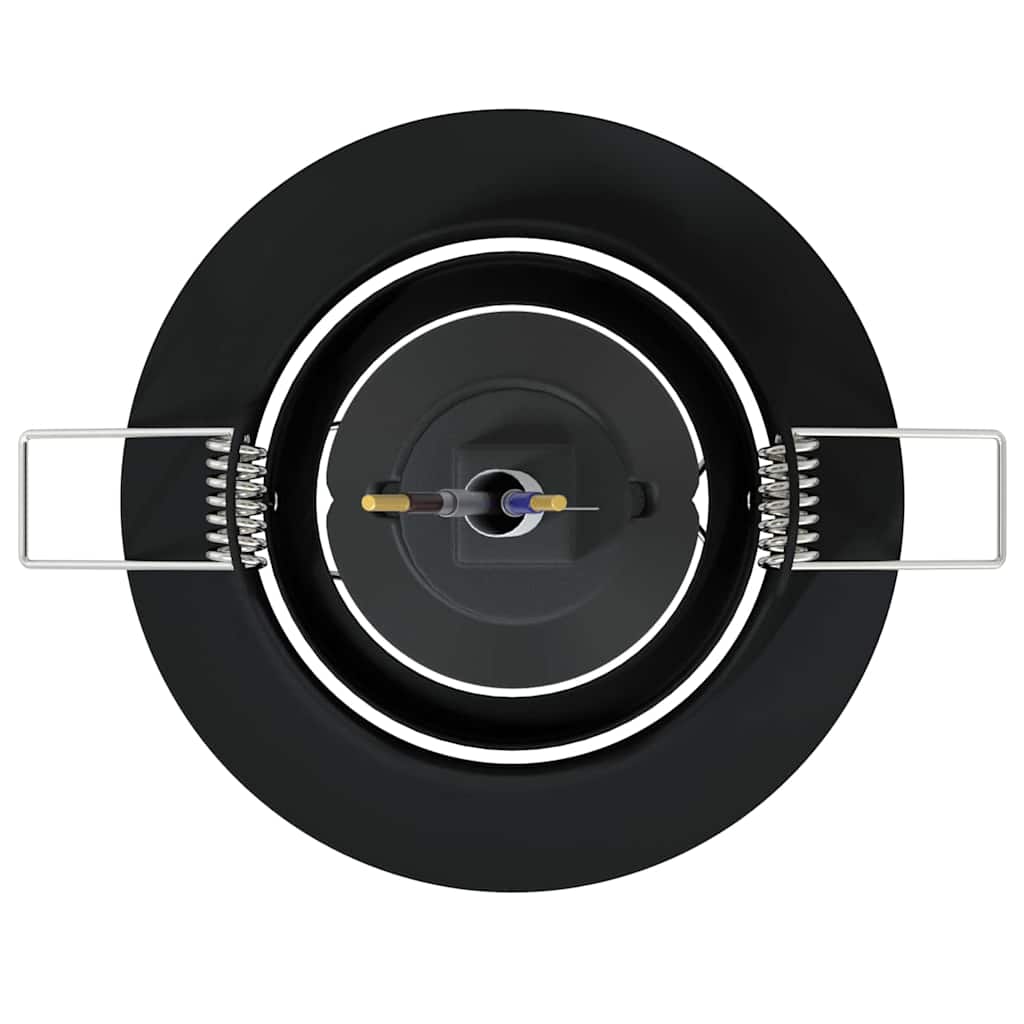 Marvilo - Spotlights med strålkastare 12 pcs Svart 9 x 9 cm Metall