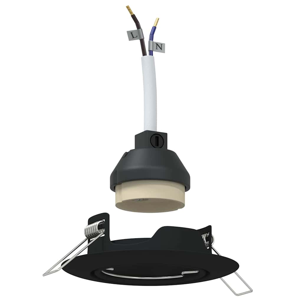 Paluni - Spotlights med strålkastare 24 pcs Svart 9 x 9 cm Metall