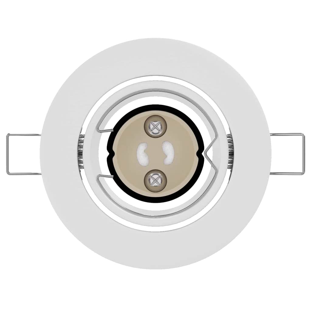 Dorello - Spotlights med strålkastare 6 pcs Vit 9 x 9 cm Metall